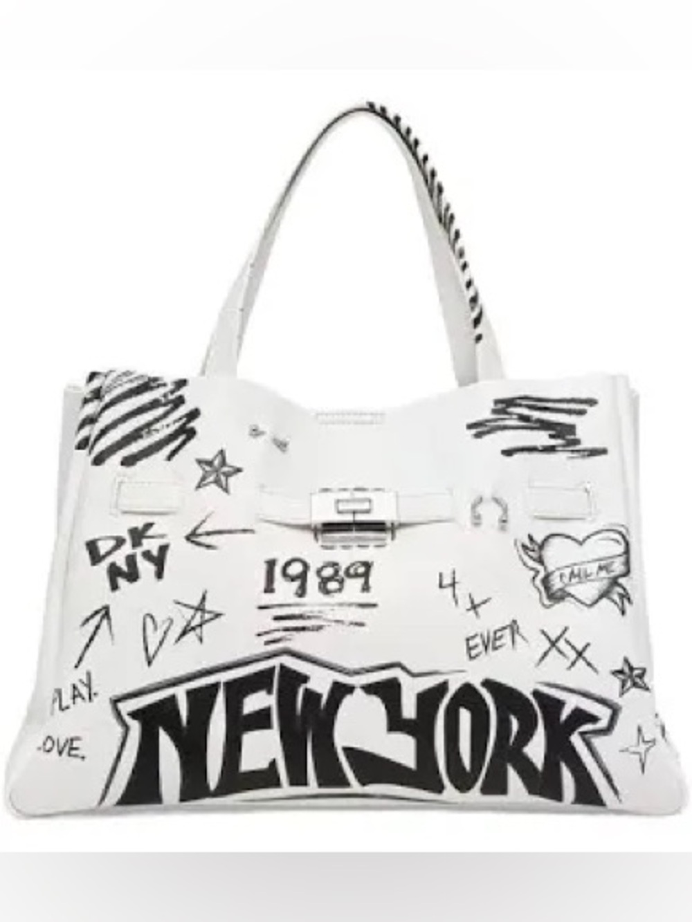 DKNY 🆕 BRYAR GRAFFITI SATCHEL NYC
